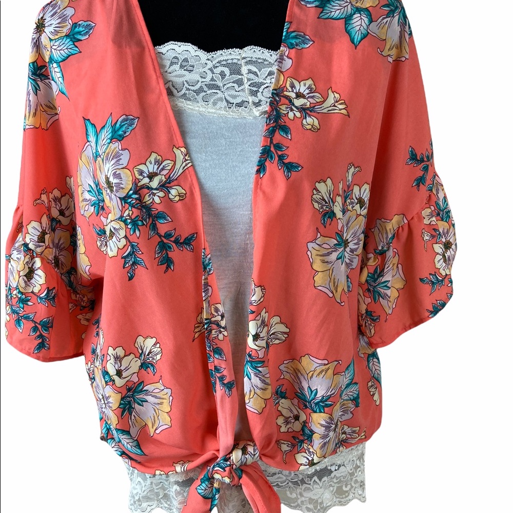 Vine and Love Floral Print Top